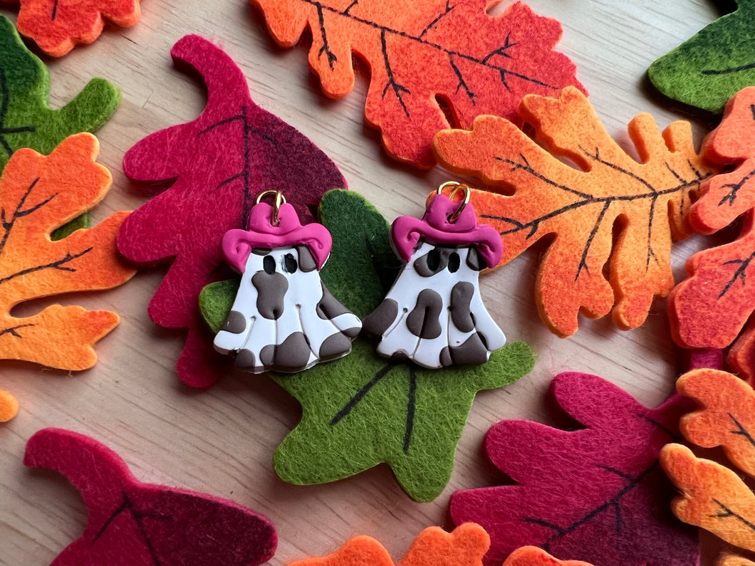 Giddy Up Ghost Earring Charms
