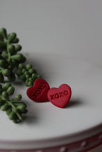 Load image into Gallery viewer, XOXO Conversation Heart - Red
